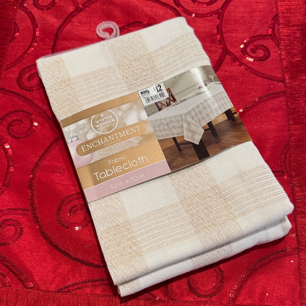Enchantment Fabric Tablecloth - Cream